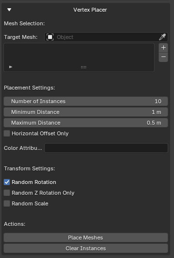 Vertex Placer UI